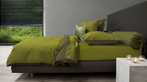 Heckett en Lane Royal cotton uni,dekbedovertrek katoen,percale,groen,legergroen,green oasis, burnt olive ,rolkussen